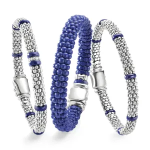 Blue Caviar Ultramarine Ceramic Station Caviar Bracelet Gift Set
