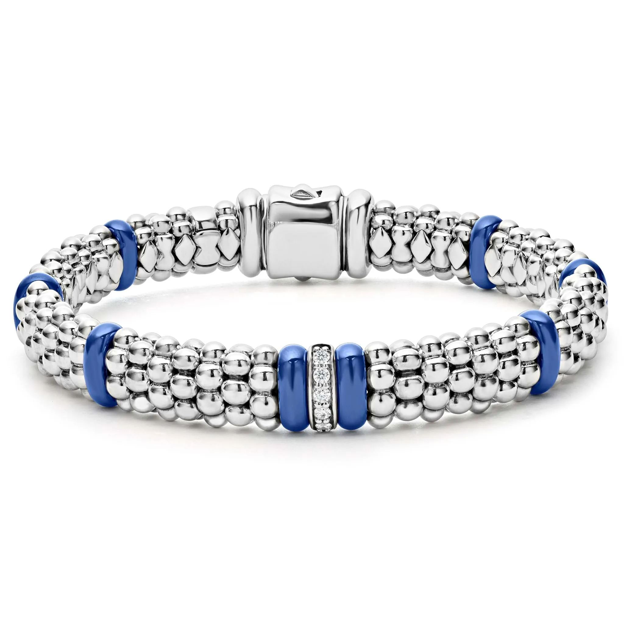 Blue Caviar Ultramarine Ceramic Station Caviar Bracelet Gift Set
