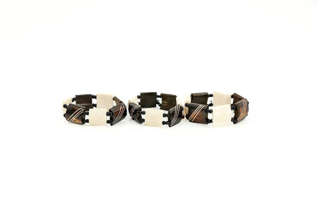 Bone Bracelets, Set of 12