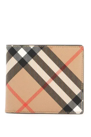 book wallet in coated canvas bi-fold design