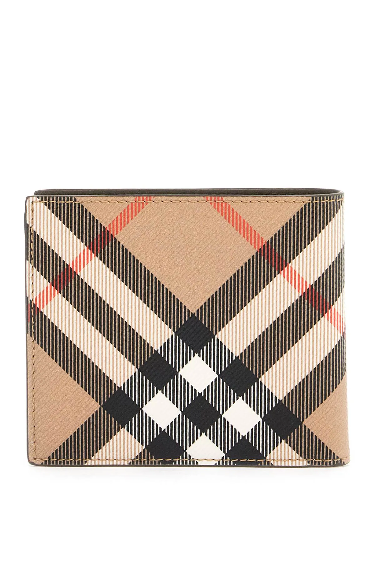 book wallet in coated canvas bi-fold design