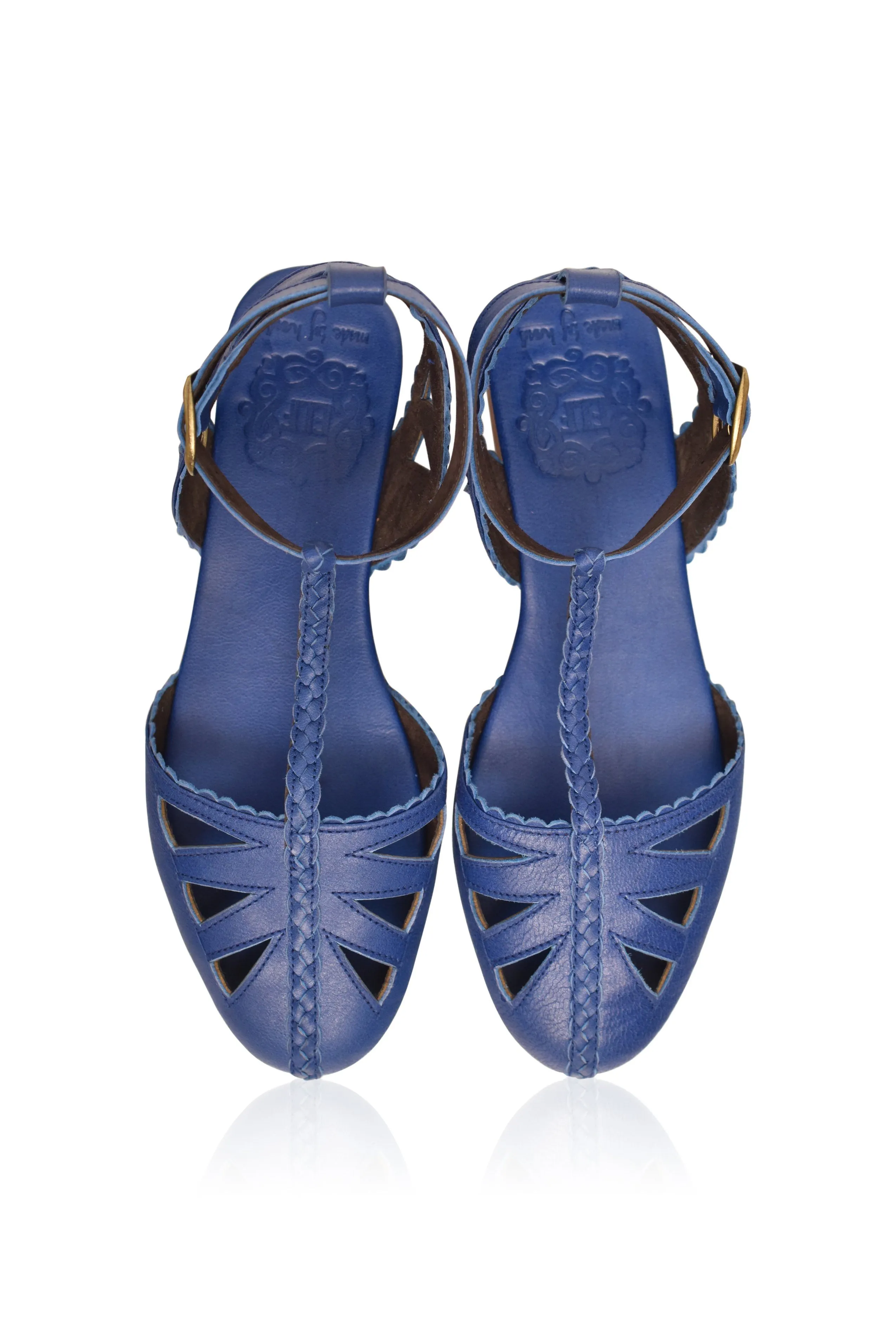 Bounty T-strap Leather Sandals
