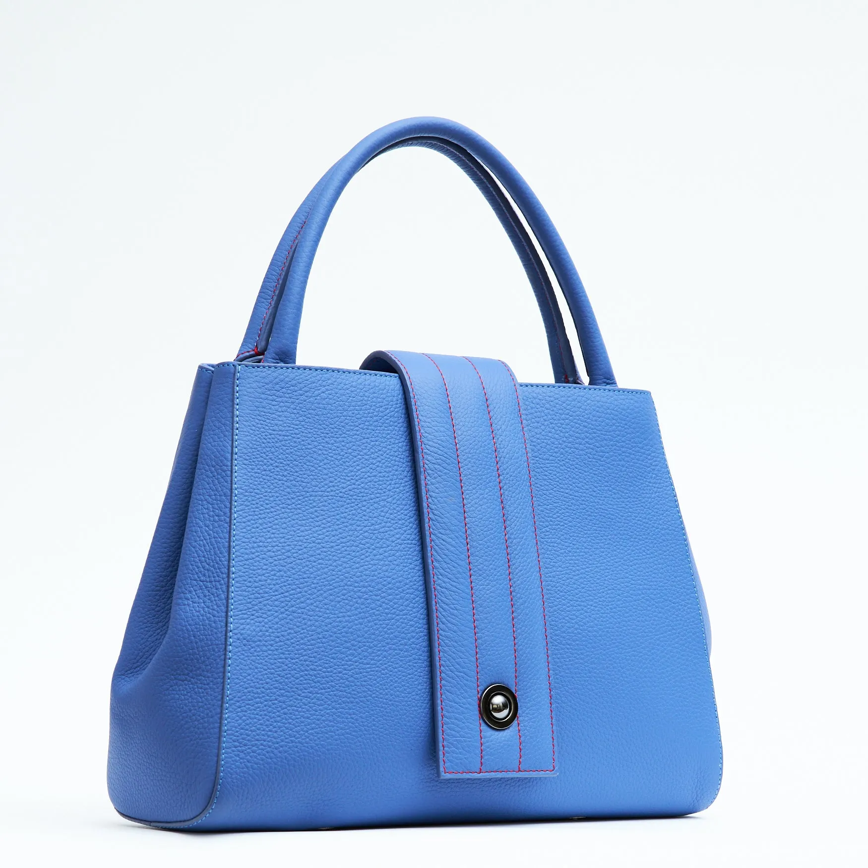 briffani lean interchangeable quilted closure tote - hot iris
