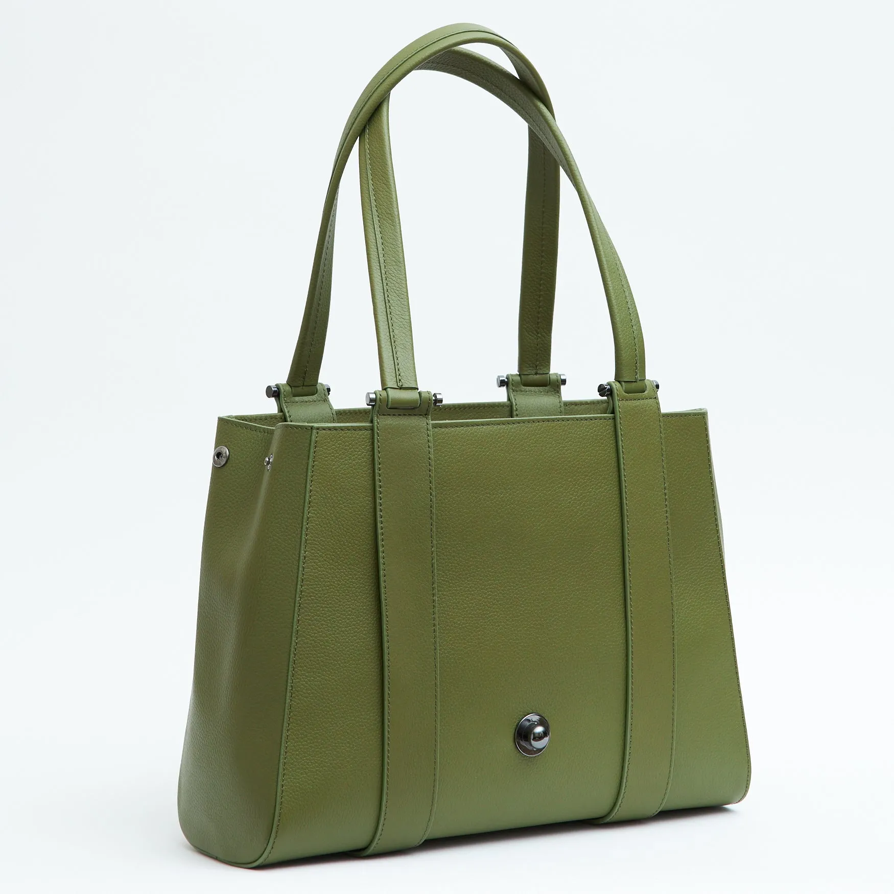 briffani orbit interchangeable strap tote - olive