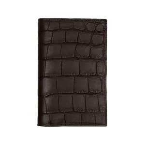 Brown Alligator Passport Holder