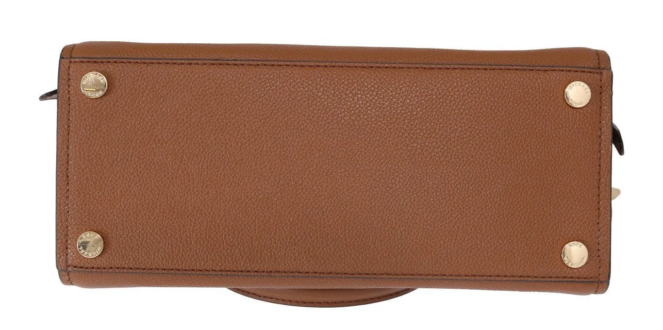Brown CASSIE Leather Satchel Bag