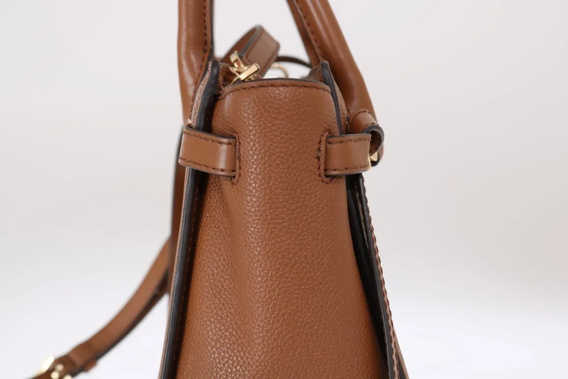 Brown CASSIE Leather Satchel Bag