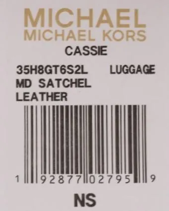 Brown CASSIE Leather Satchel Bag