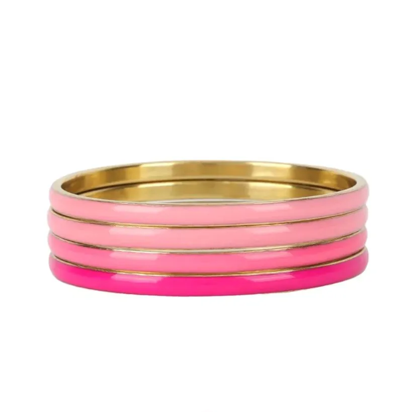 BuDhaGirl Krishna Bangles - Pink