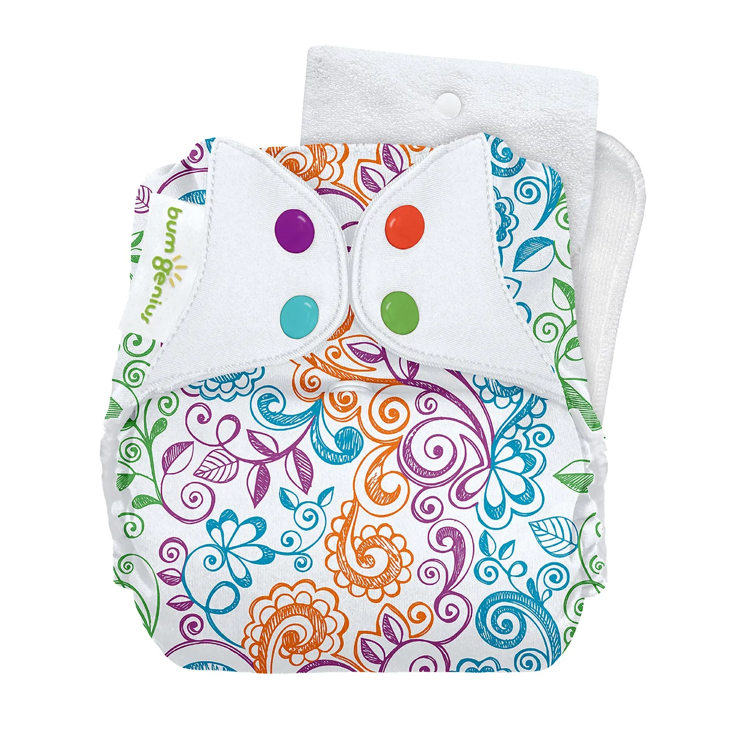 BumGenius Original One-Size Cloth Diaper 5.0 - Covers and inserts (sold separate -see description)
