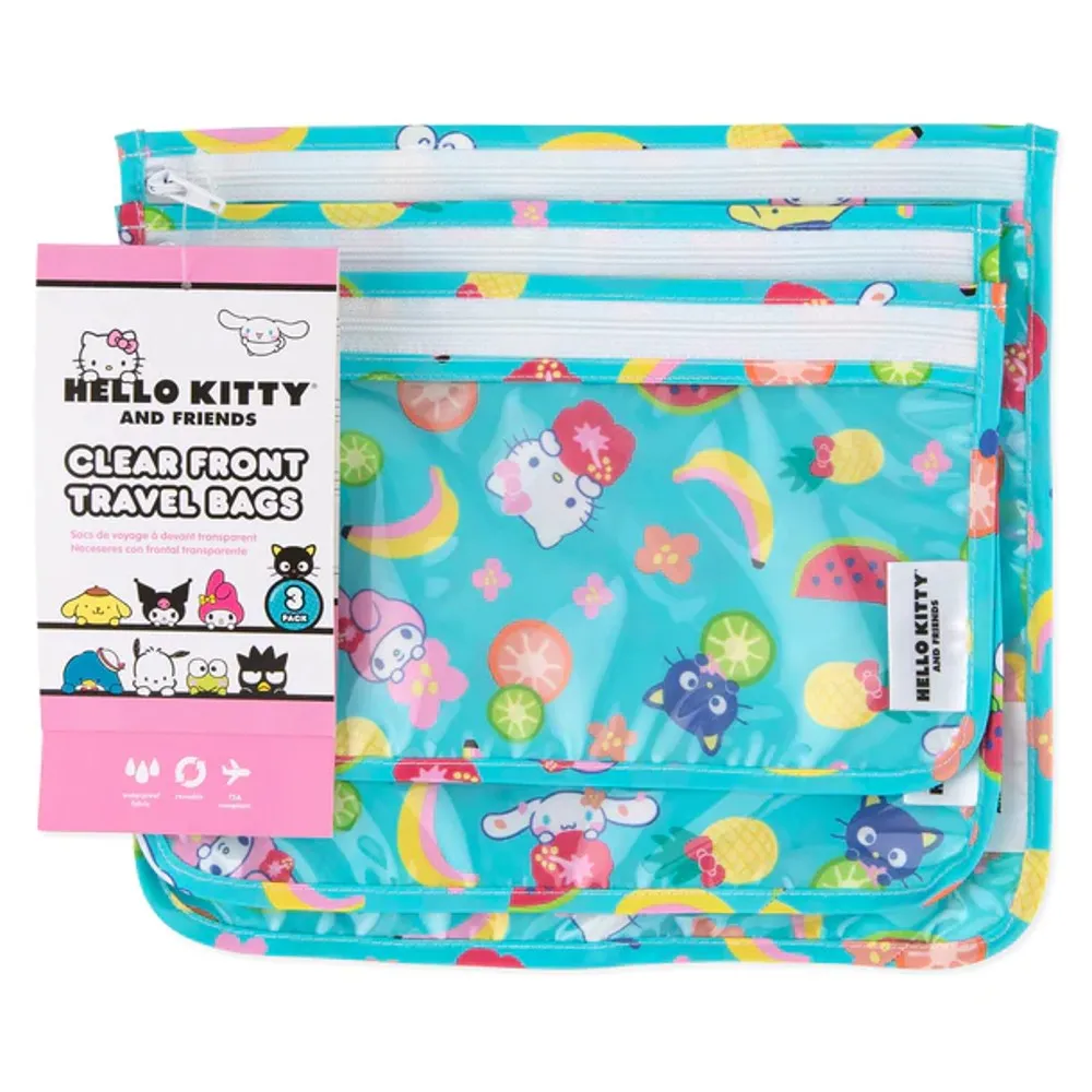 Bumkins | 3pc Travel Bag - Hello Kitty Fruit Punch