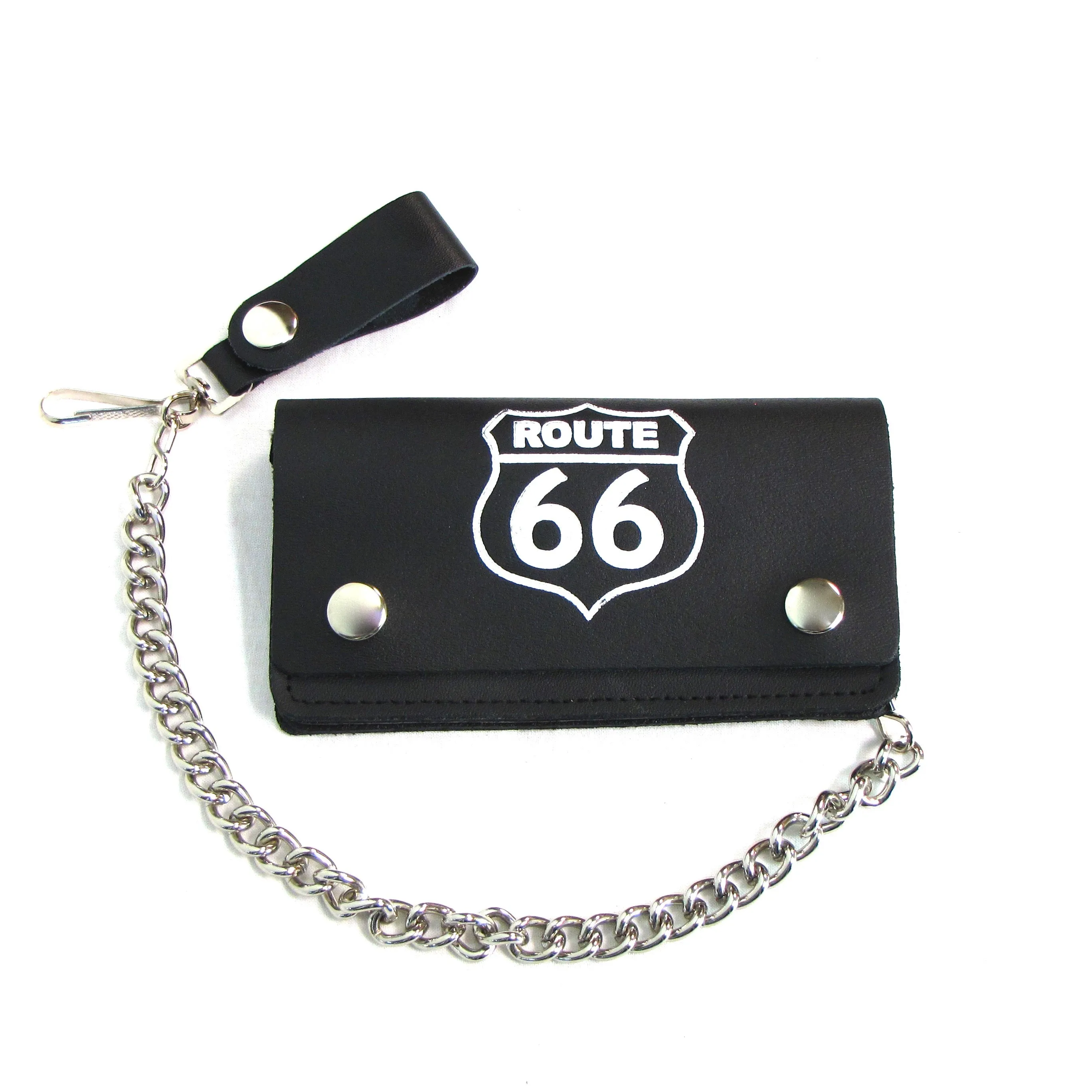 BW402-66  6" Biker Wallet- Route 66