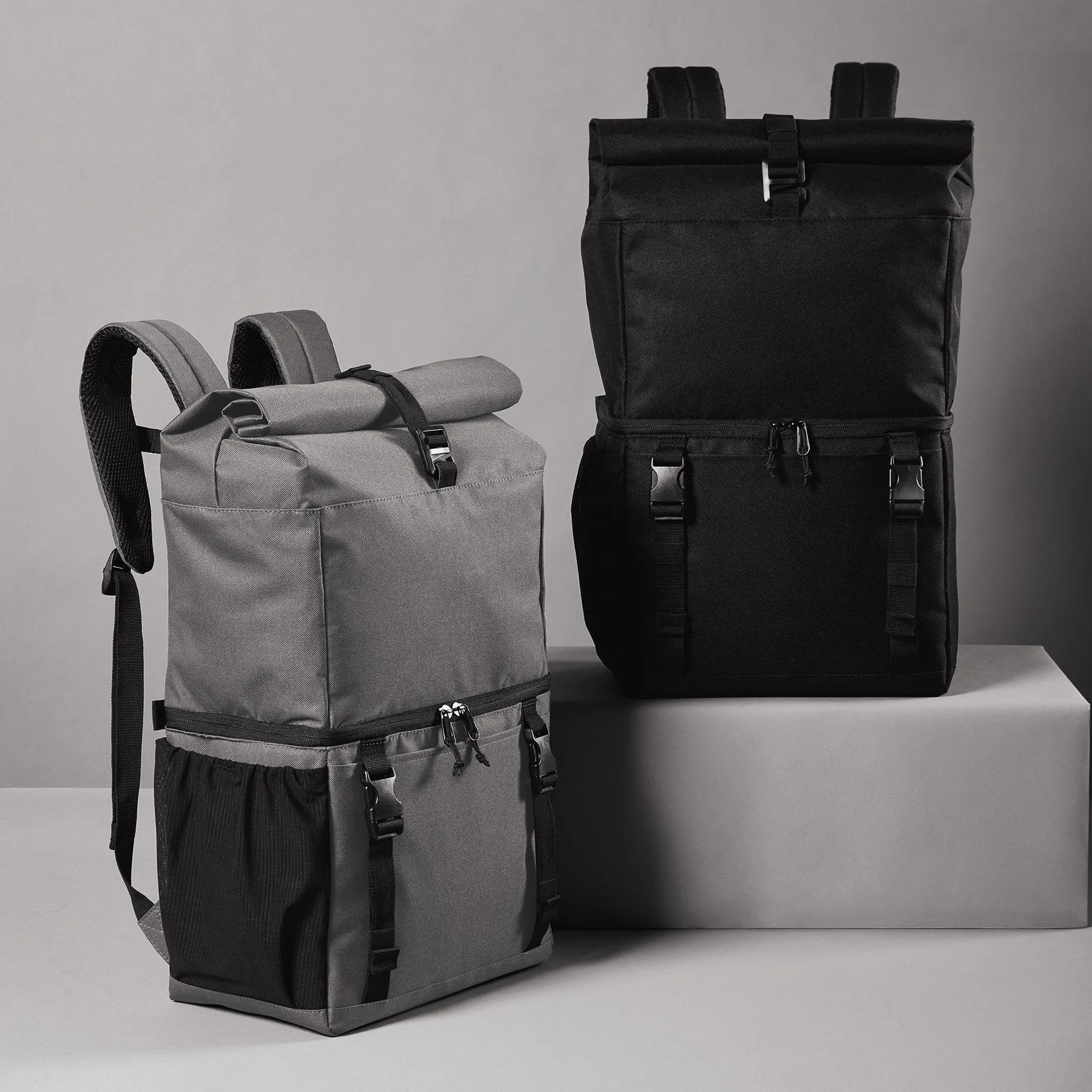 C2127 Roll-top 18-can Backpack Cooler
