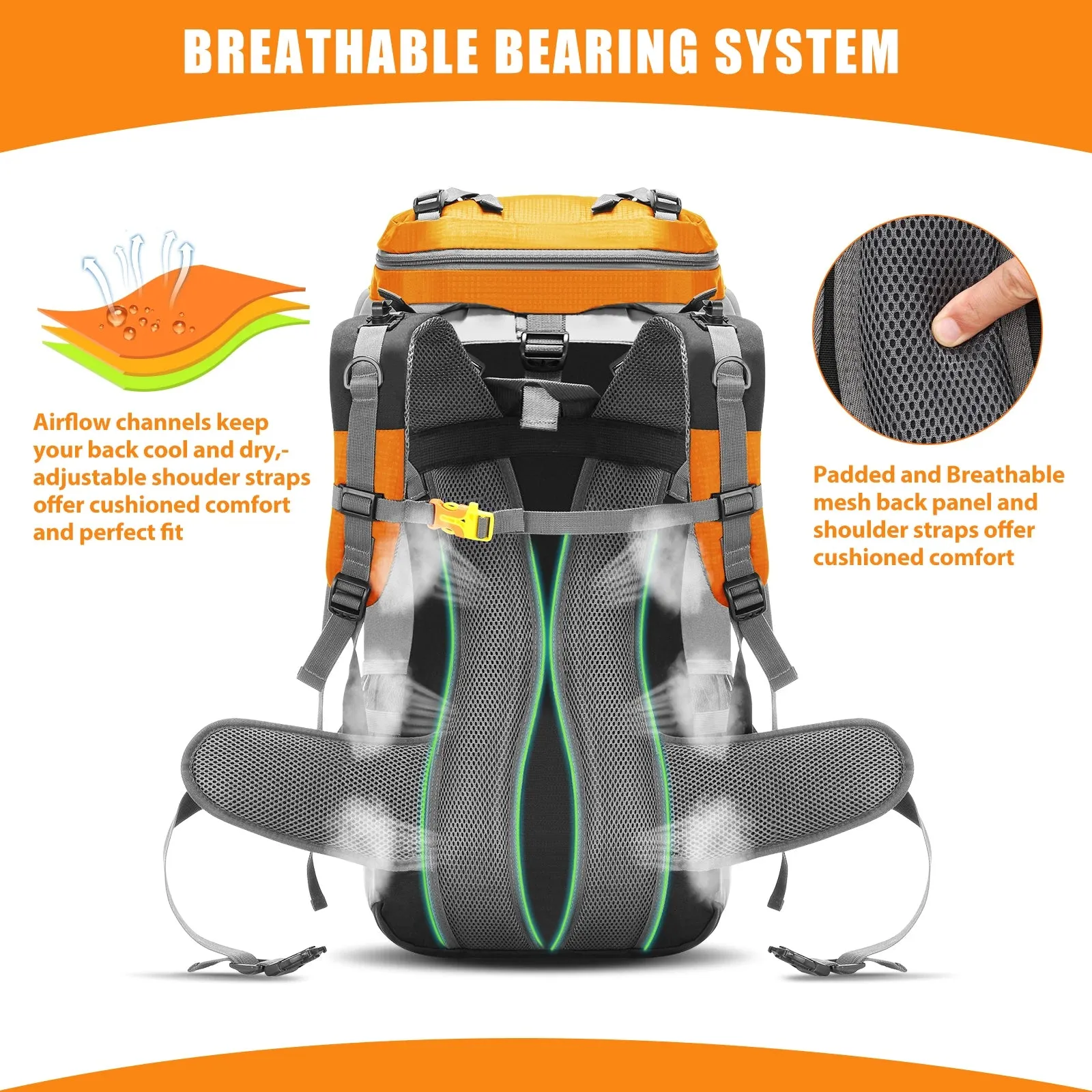 Camping Hiking Backpacks 60 5L