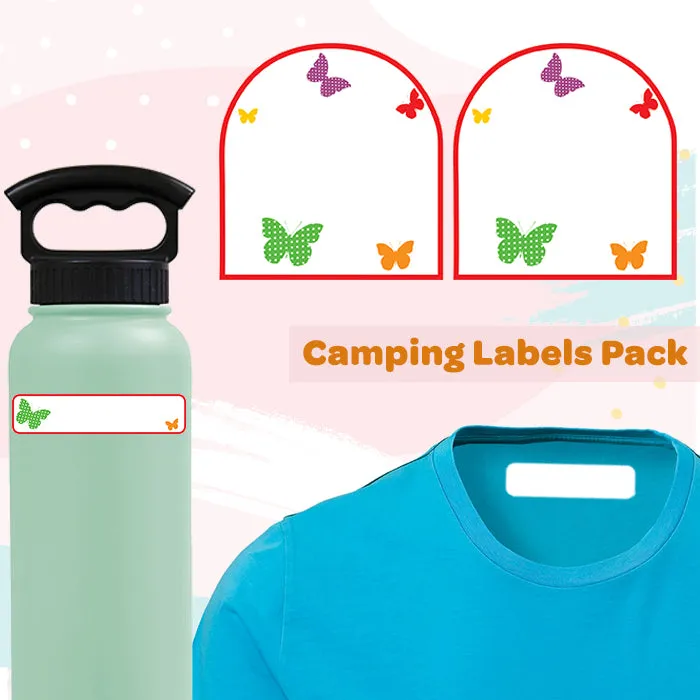 Camping Labels Value Pack | Butterfly