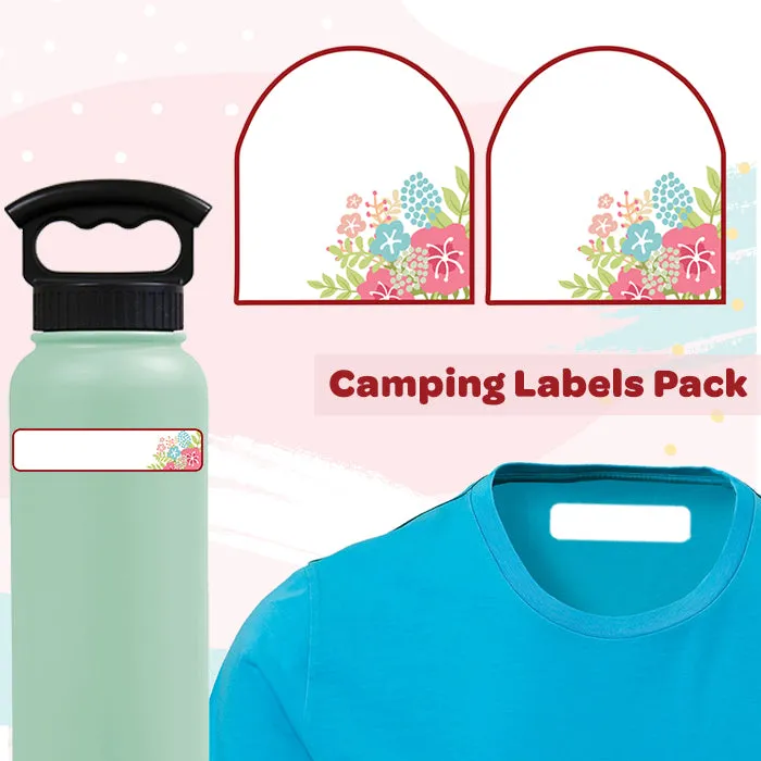 Camping Labels Value Pack | Flower