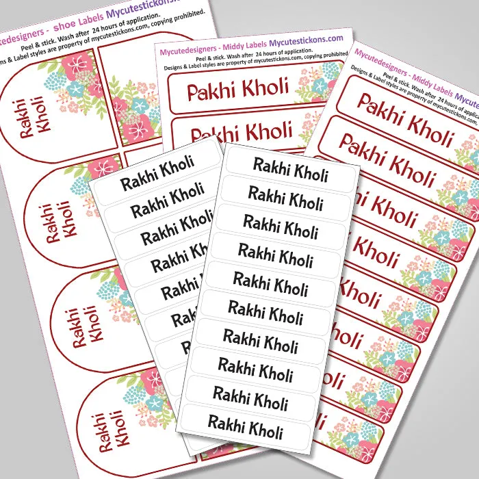 Camping Labels Value Pack | Flower