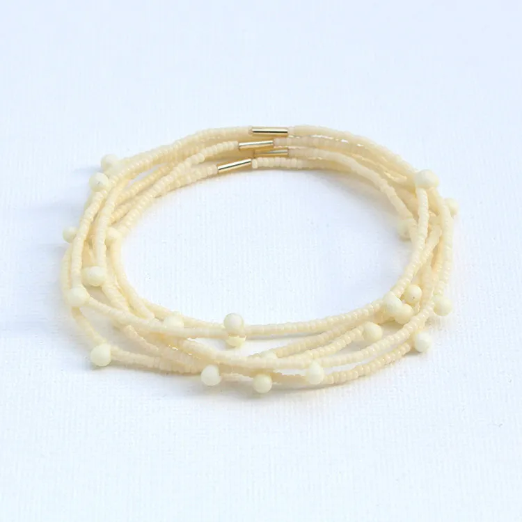 Candy Bracelets / Set of 6 / Bone