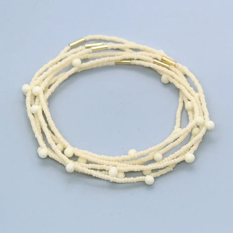 Candy Bracelets / Set of 6 / Bone