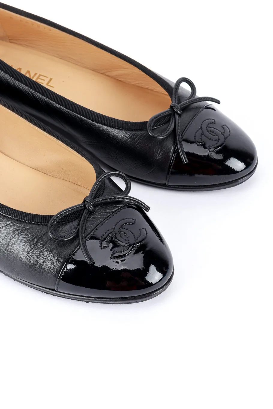 Cap Toe Leather Ballet Flats II