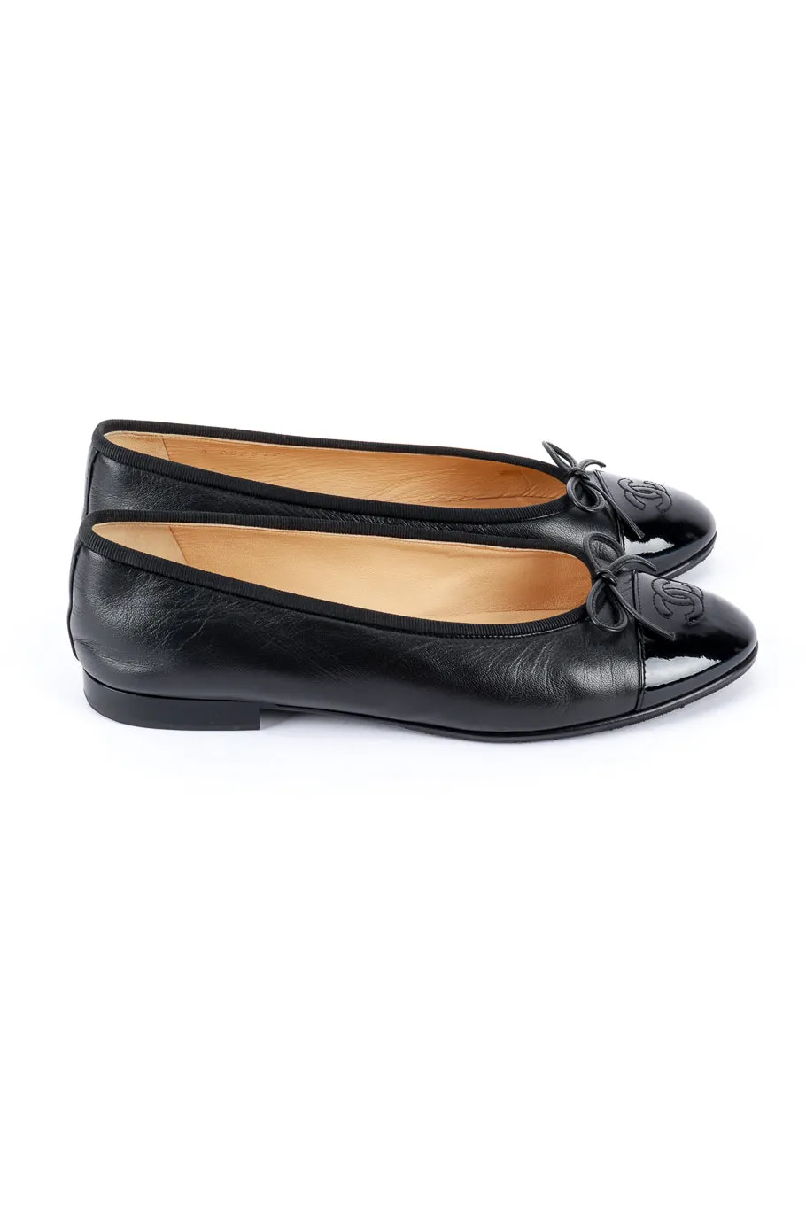 Cap Toe Leather Ballet Flats II