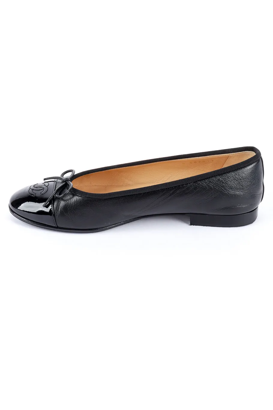 Cap Toe Leather Ballet Flats II