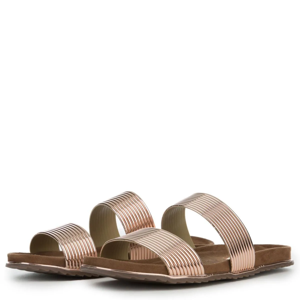Cape Robbin Alisa-1 Rose Gold Sandals Rose Gold