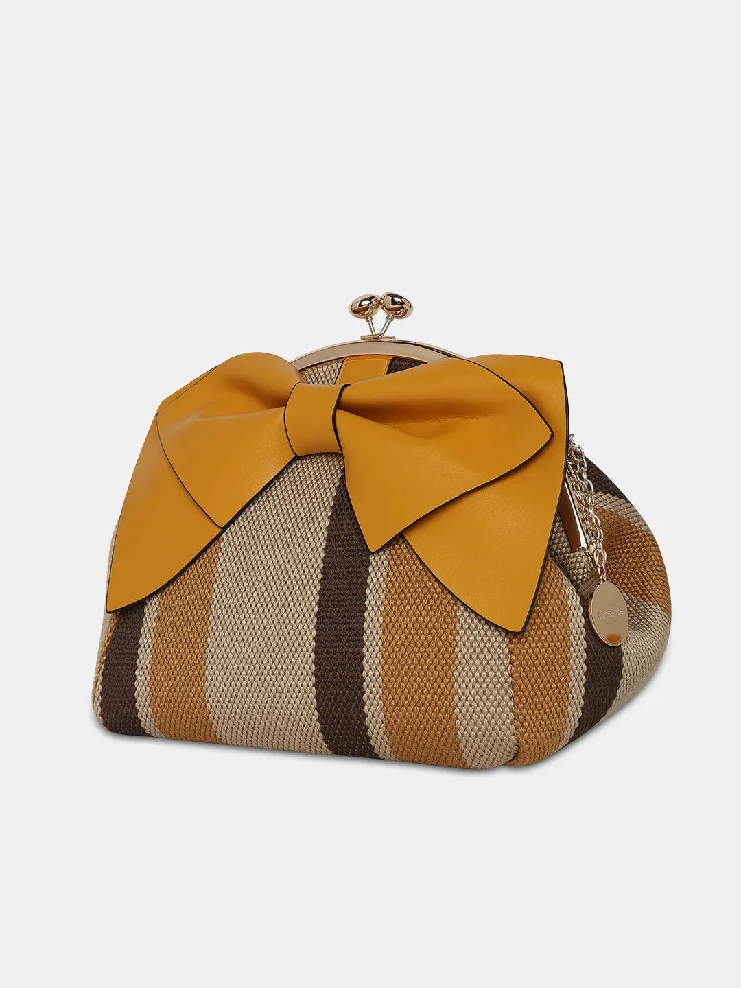 Caprese Alessia Large Yellow Satchel Bag