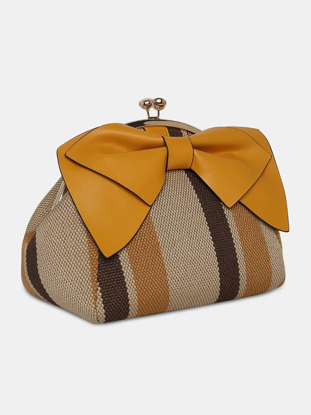 Caprese Alessia Large Yellow Satchel Bag
