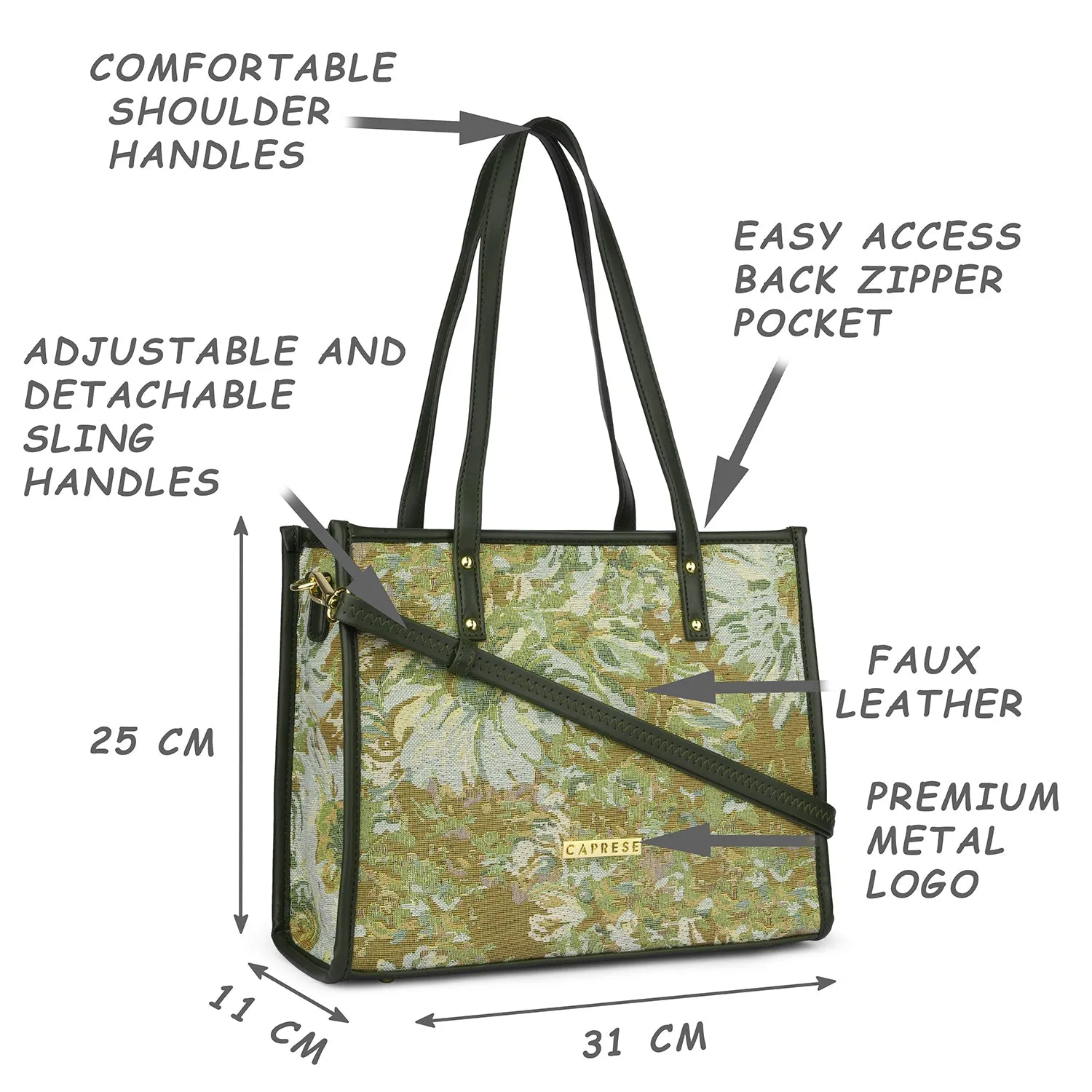 Caprese Brandi Large Satchel Bag