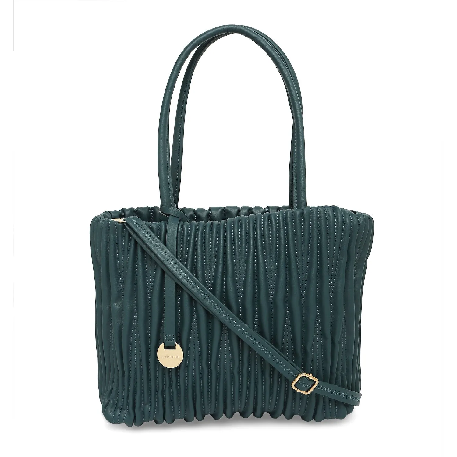 Caprese Dasha Medium Teal Satchel Bag