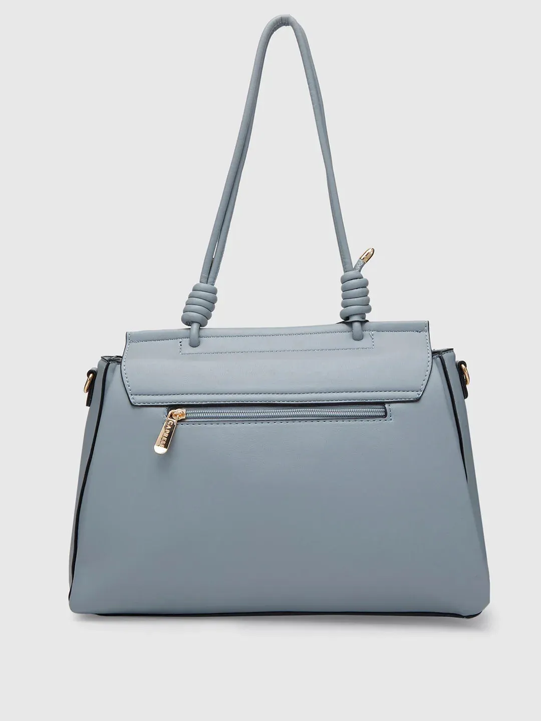 Caprese Evalina Large Grey Satchel Bag