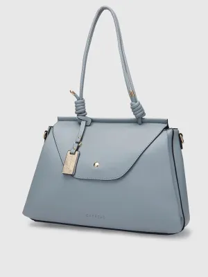 Caprese Evalina Large Grey Satchel Bag