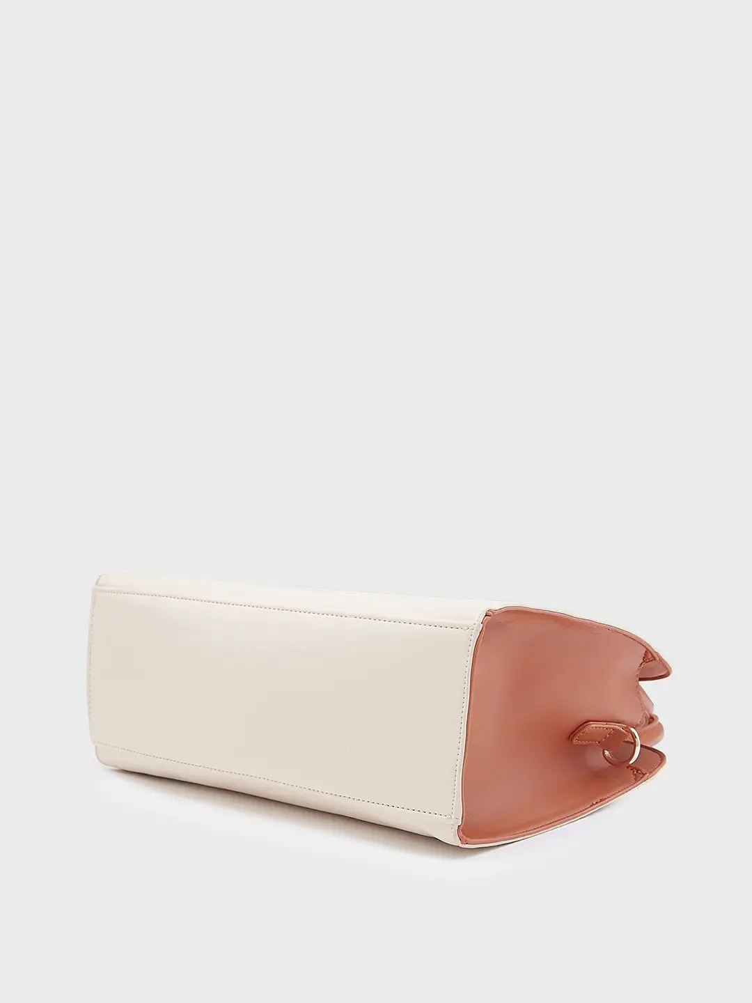 Caprese Foxy Large Cream Satchel Bag