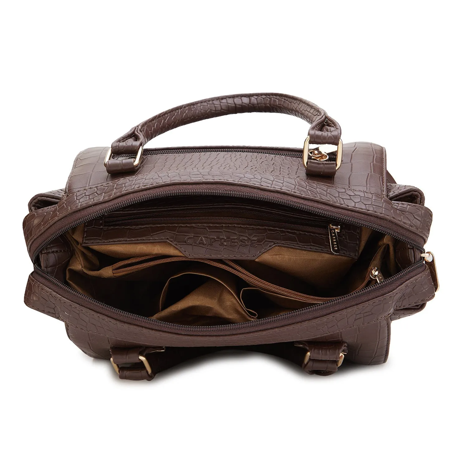 CAPRESE FREDA SATCHEL MEDIUM BROWN
