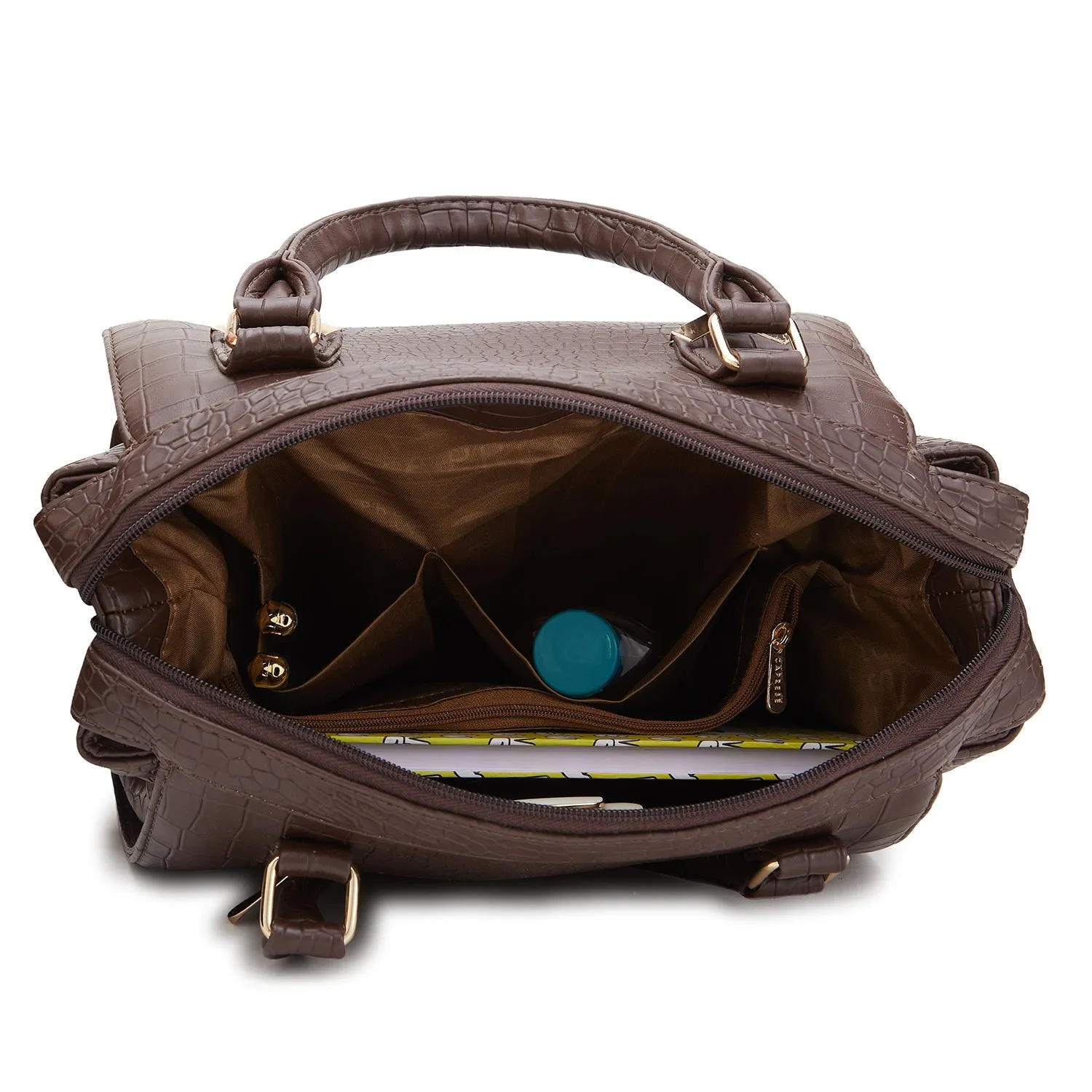 CAPRESE FREDA SATCHEL MEDIUM BROWN
