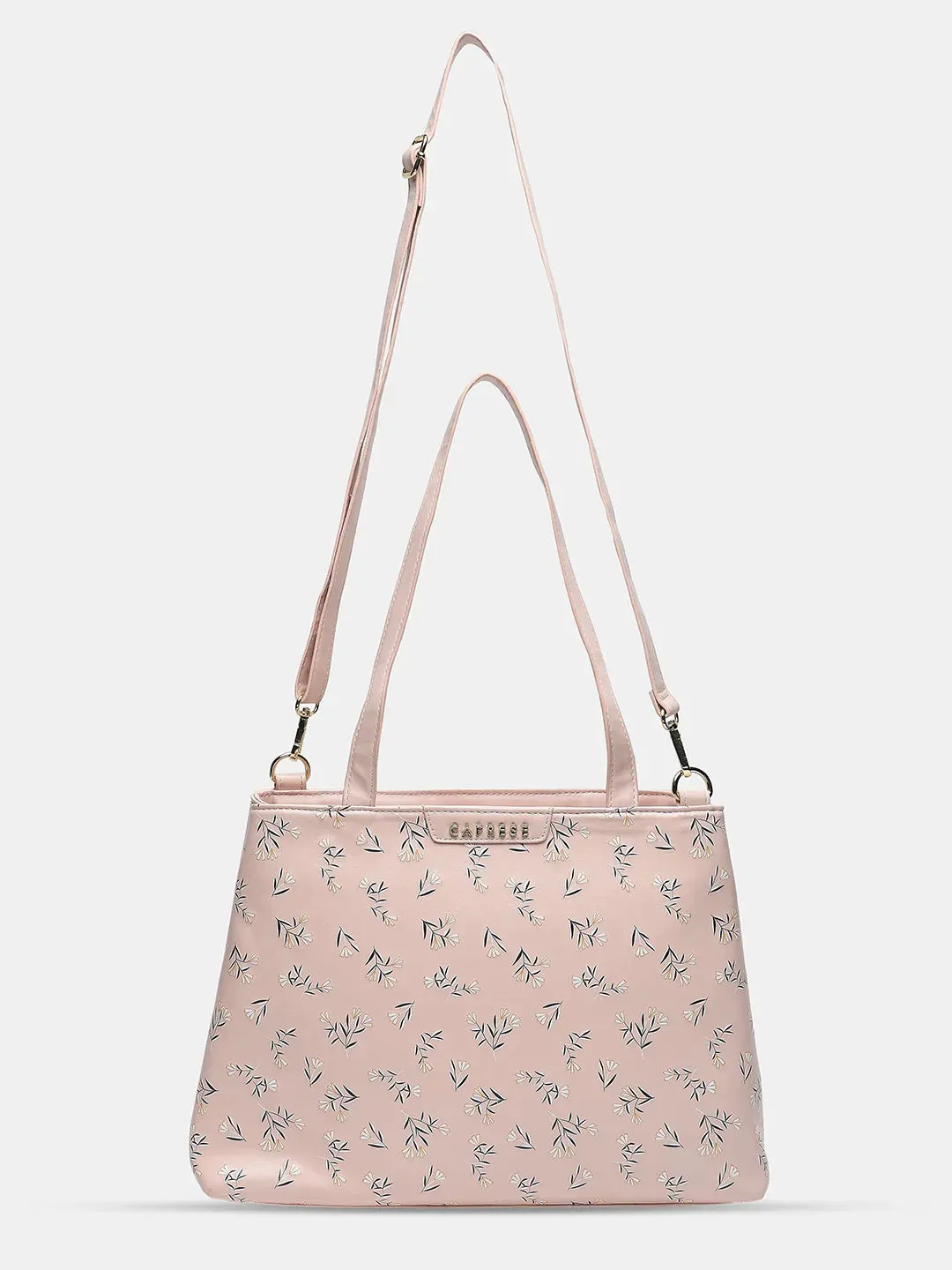 Caprese Merida Large Printed Blush Satchel Bag