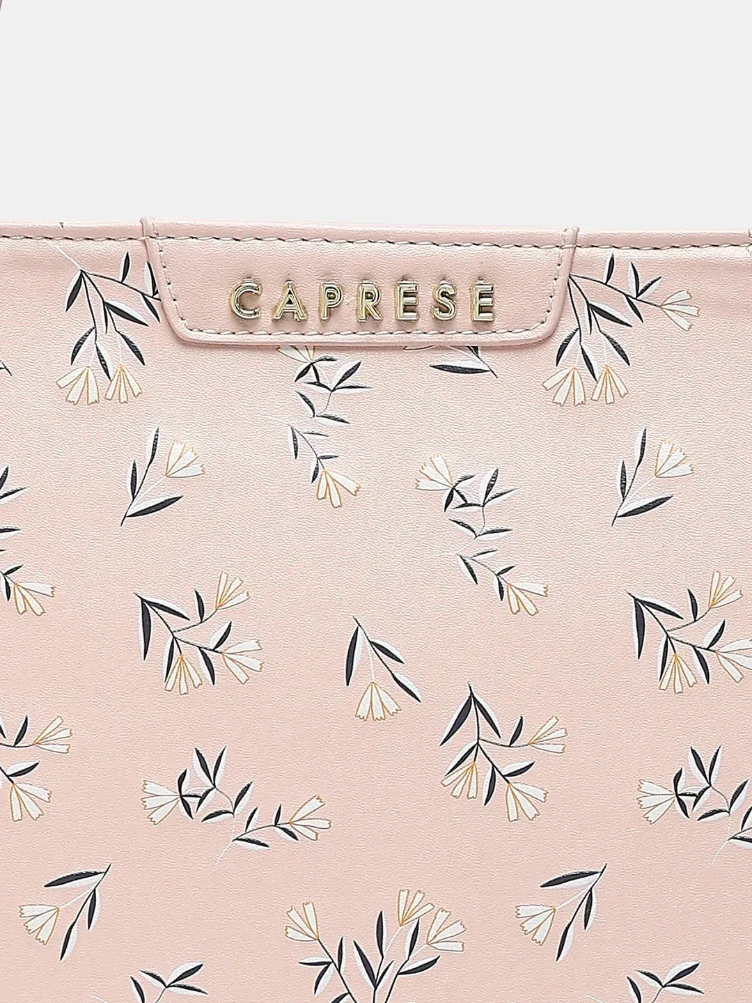 Caprese Merida Large Printed Blush Satchel Bag