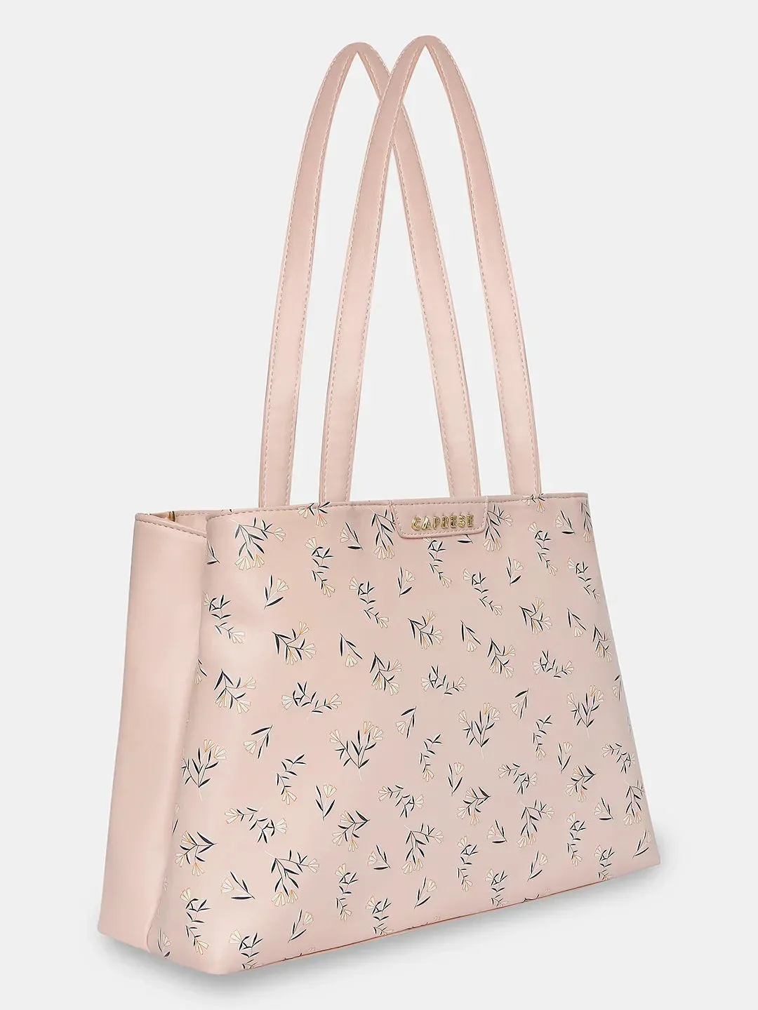 Caprese Merida Large Printed Blush Satchel Bag