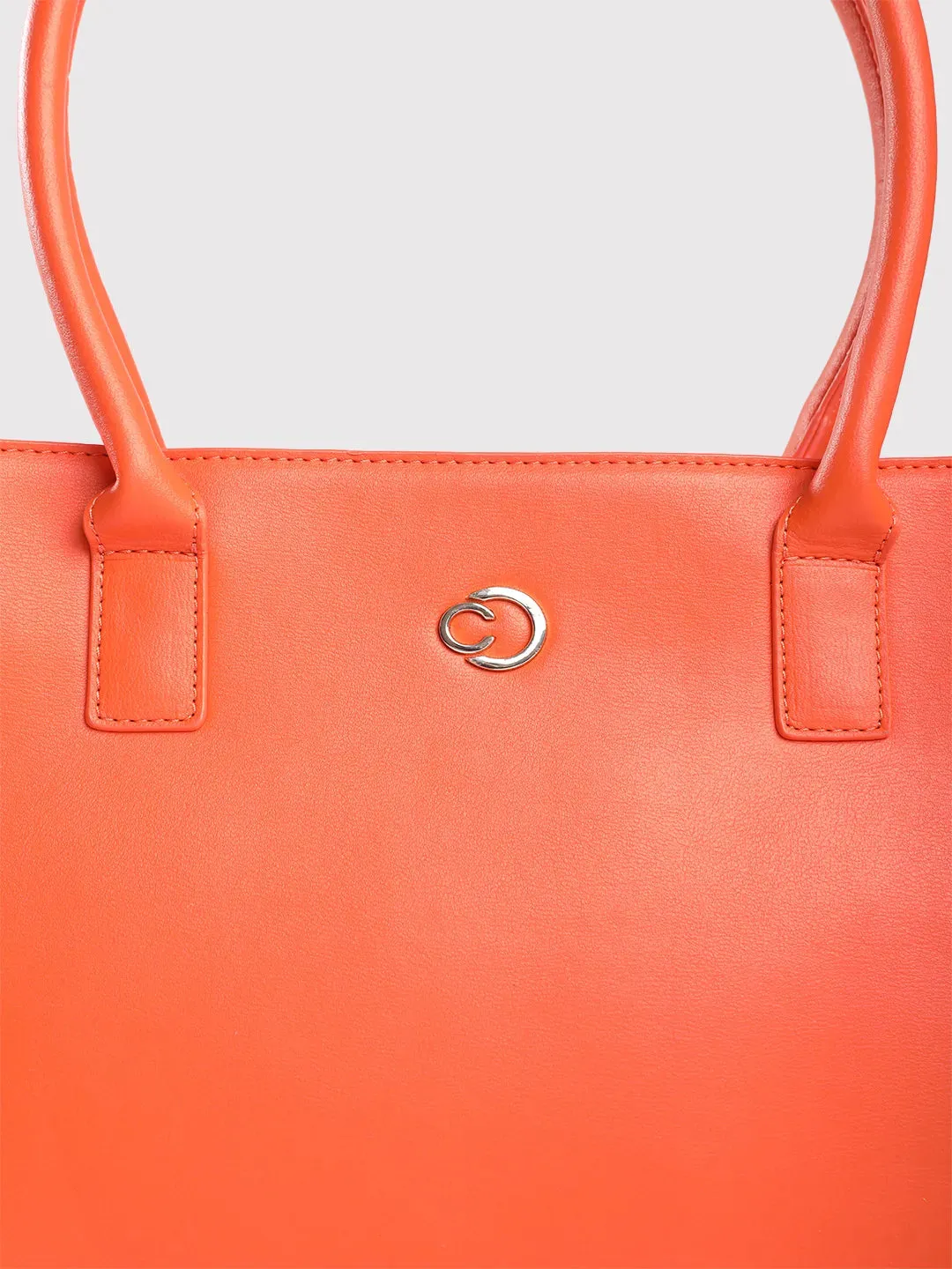 Caprese Milan Medium Orange Satchel Bag