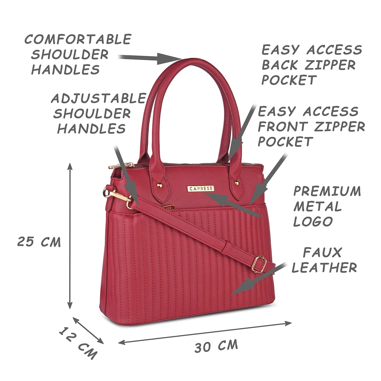 Caprese Sonya Large Satchel Bag