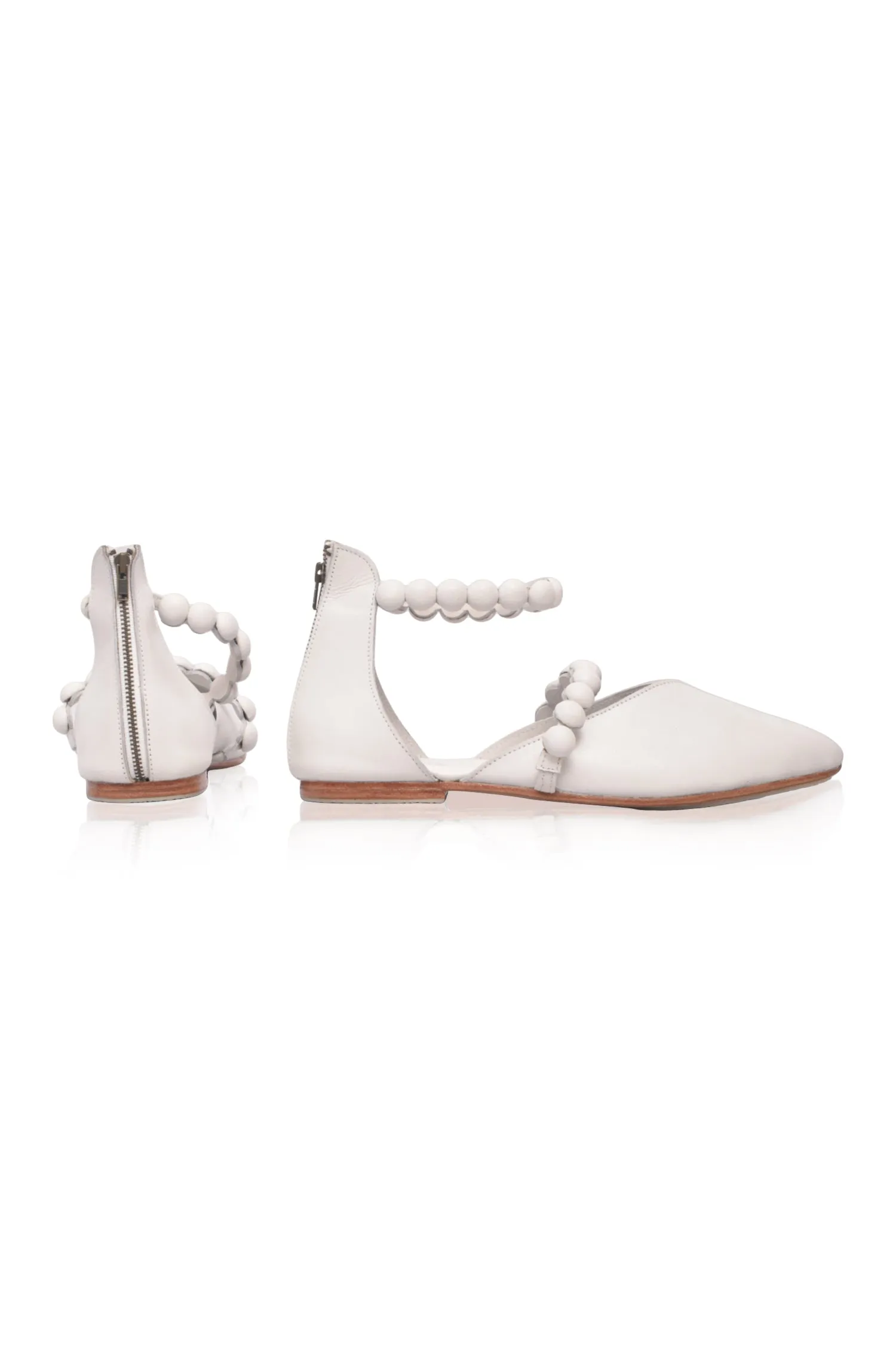 Carmella Pointy Toe Leather Flats