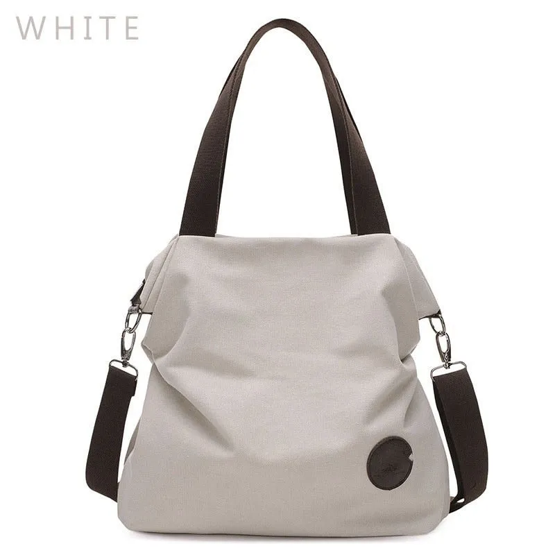 Casual Tote Women's Handbag Shoulder Crossbody Handbags Canvas Leather Fast Shipping New