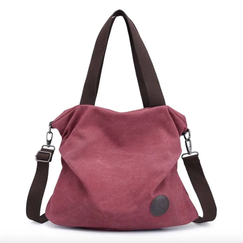 Casual Tote Women's Handbag Shoulder Crossbody Handbags Canvas Leather Fast Shipping New