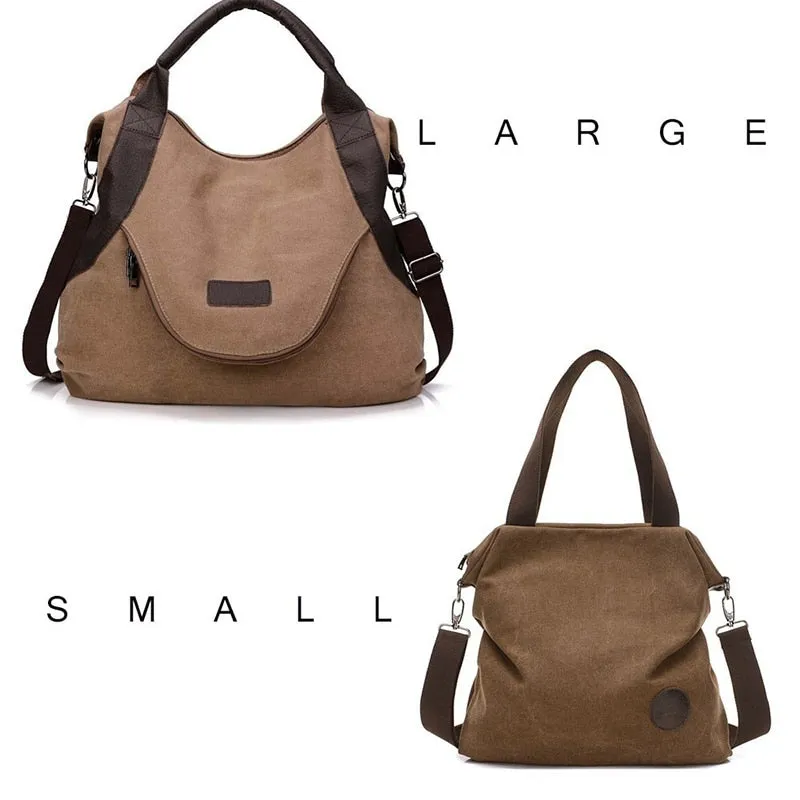 Casual Tote Women's Handbag Shoulder Crossbody Handbags Canvas Leather Fast Shipping New
