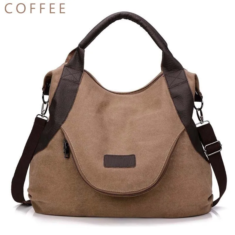 Casual Tote Women's Handbag Shoulder Crossbody Handbags Canvas Leather Fast Shipping New