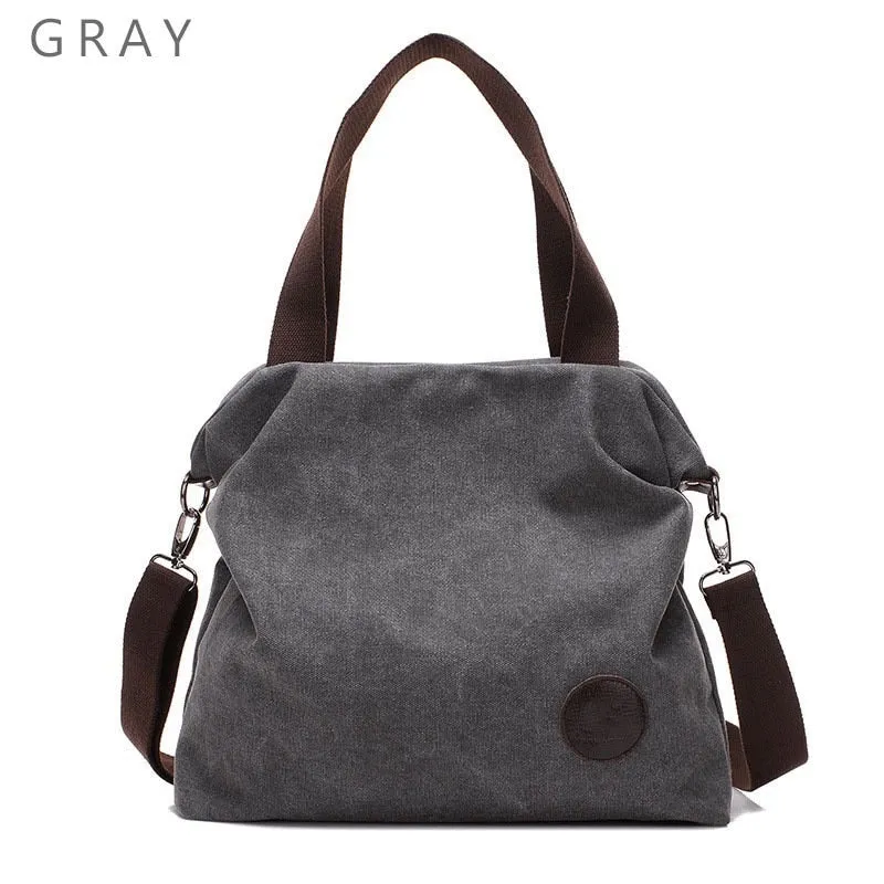 Casual Tote Women's Handbag Shoulder Crossbody Handbags Canvas Leather Fast Shipping New
