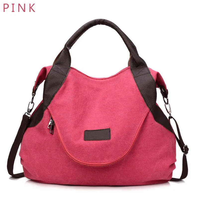 Casual Tote Women's Handbag Shoulder Crossbody Handbags Canvas Leather Fast Shipping New