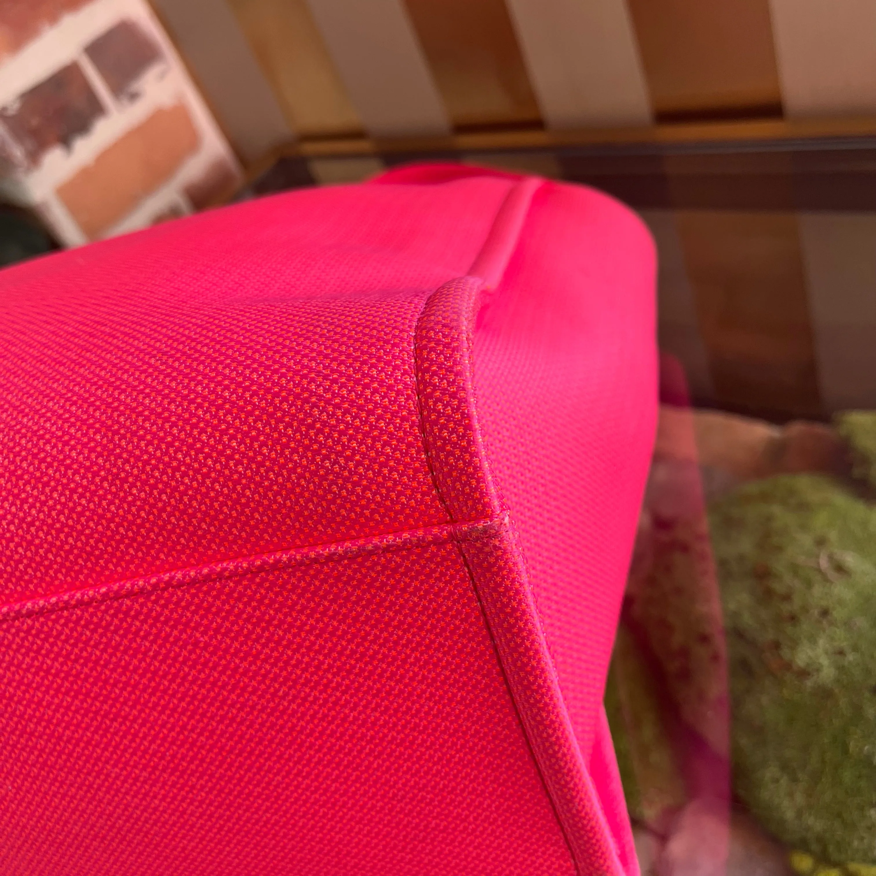 CHANEL Deauville Large Neon Pink Tote