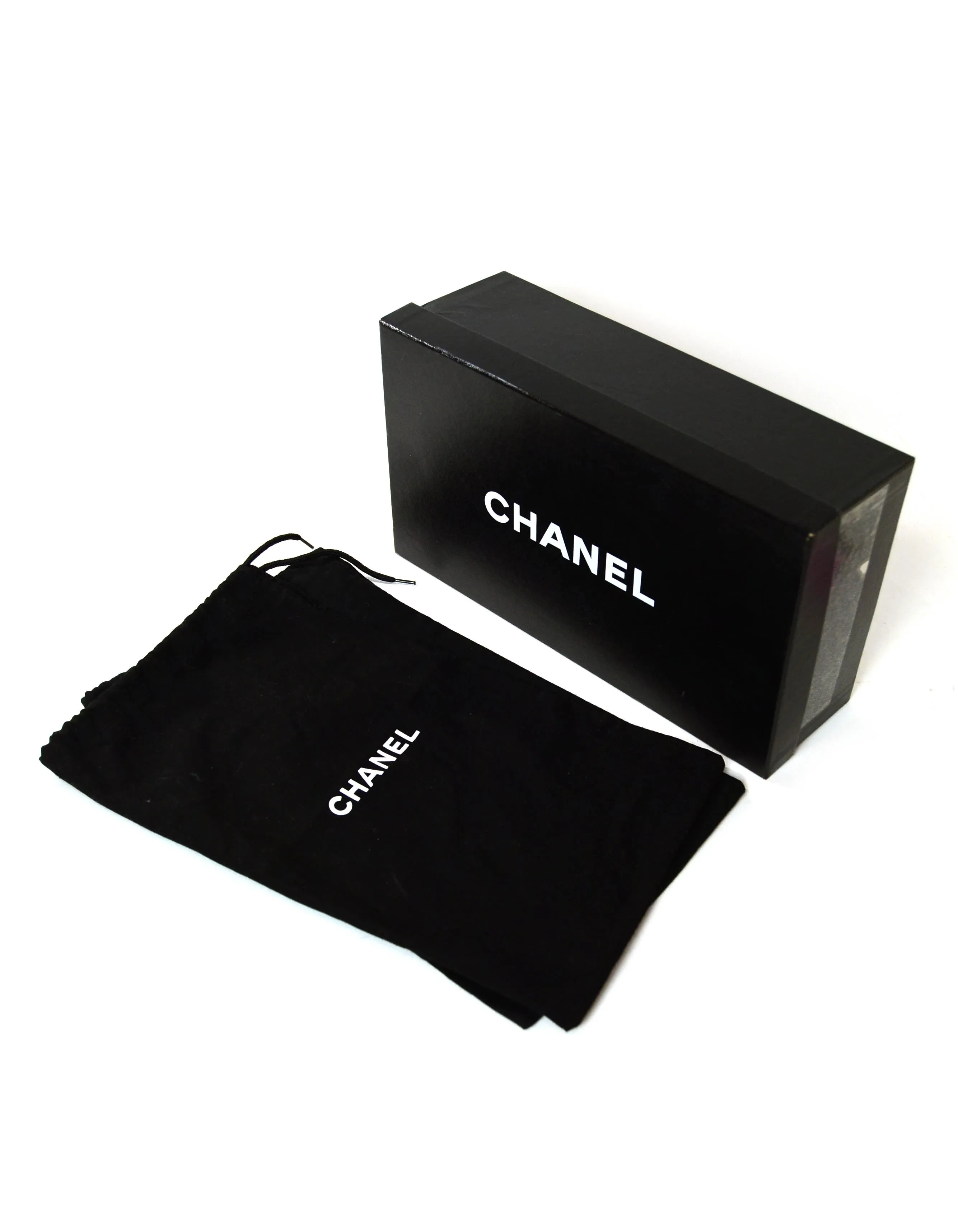 Chanel Grey/Black Suede Cap Toe CC Ballet Flats sz 39.5